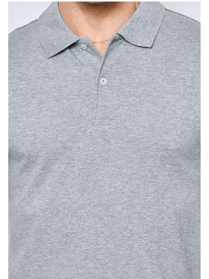 Polo de manga corta Kebello Gris - Kiabi