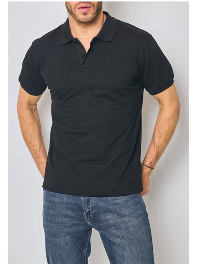 Polo de manga corta Kebello Negro Negro - Kiabi