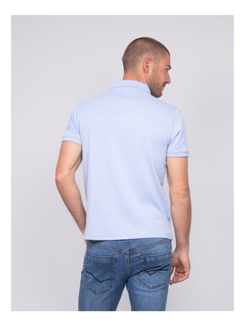 Polo de manga corta liso POLOKAI Azul - Kiabi