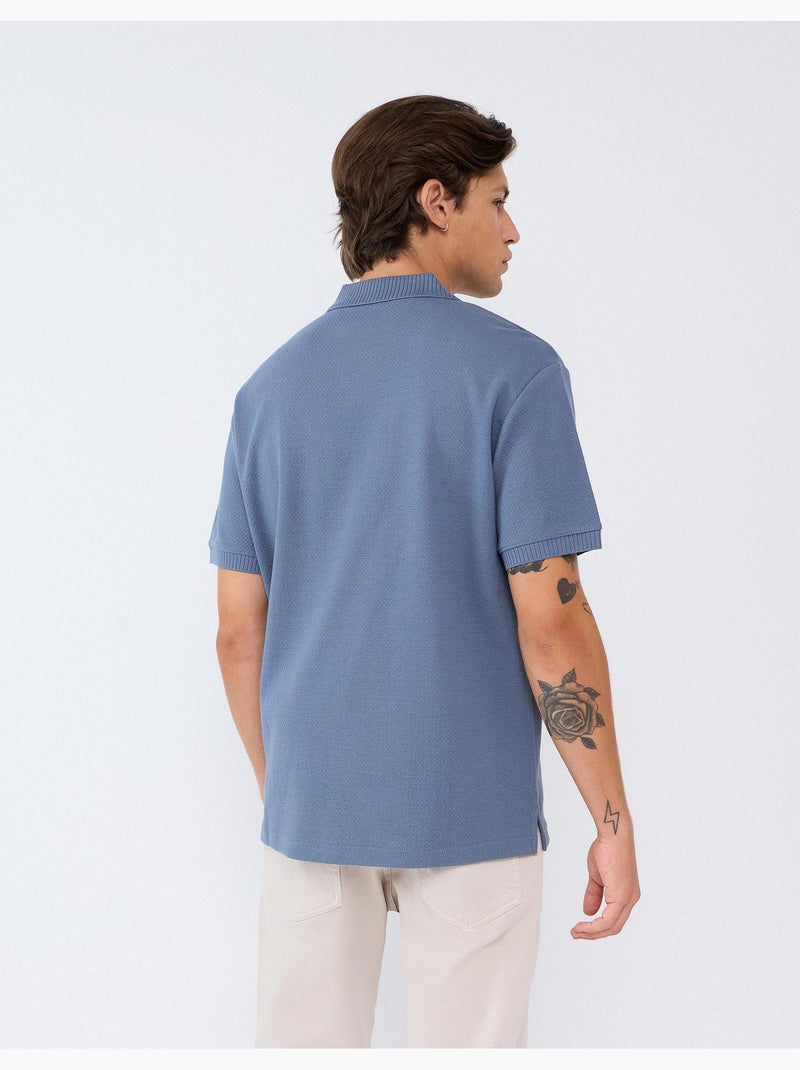 Polo de manga corta, mo fashion Azul - Kiabi