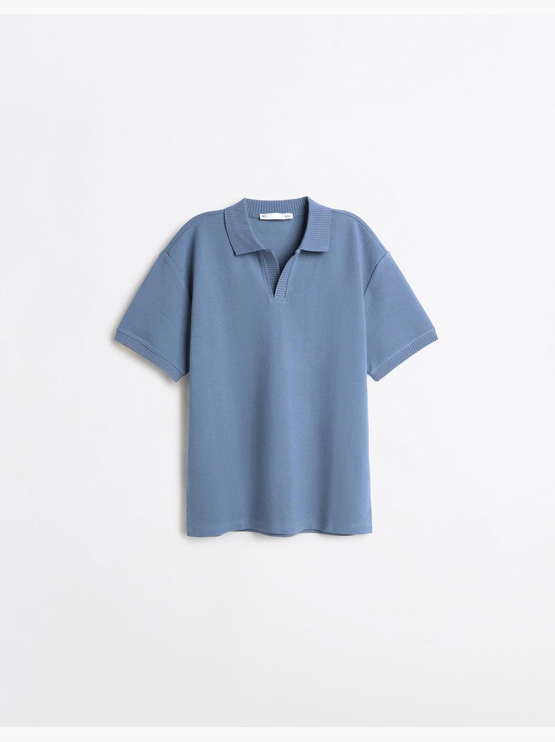 Polo de manga corta, mo fashion Azul - Kiabi