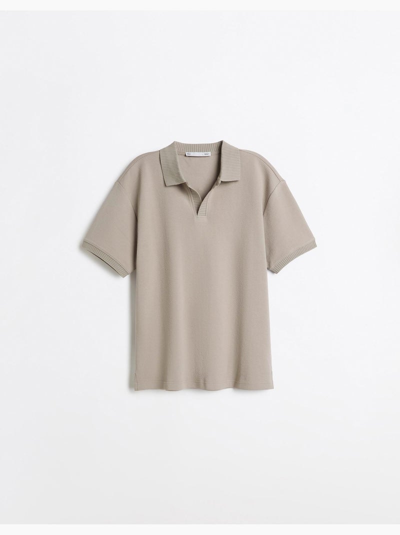 Polo de manga corta, mo fashion Beige - Kiabi