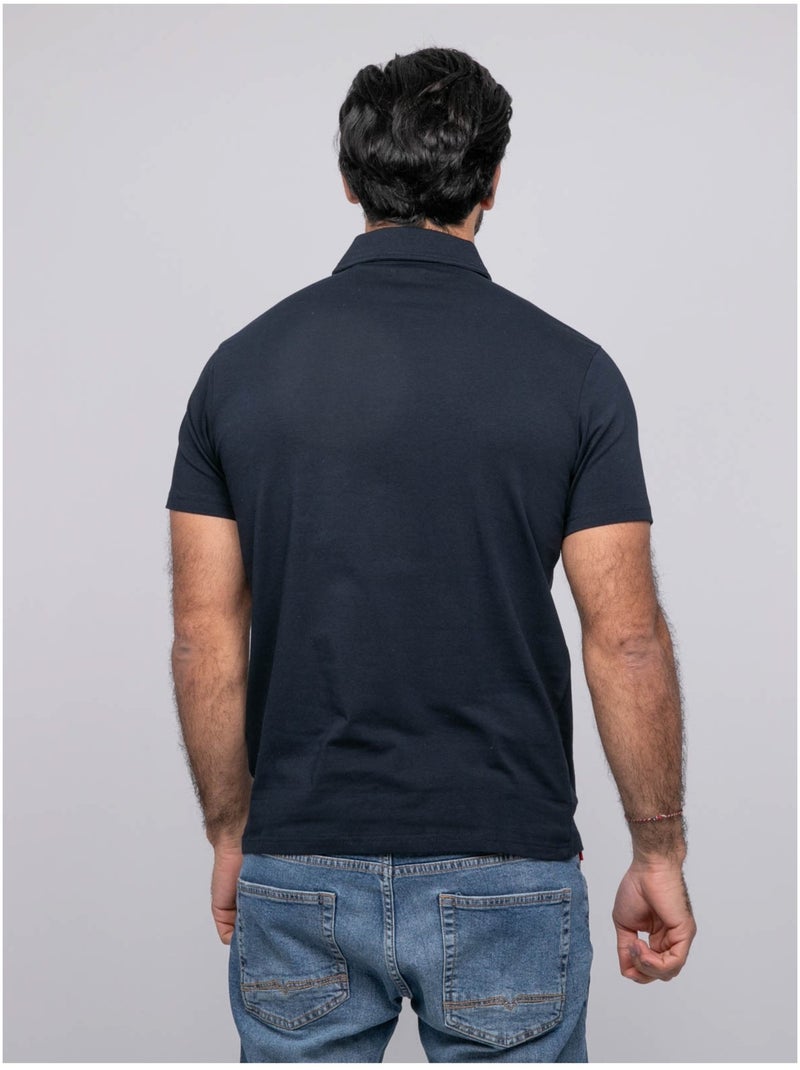 Polo de manga corta PACIRAX Azul marino - Kiabi