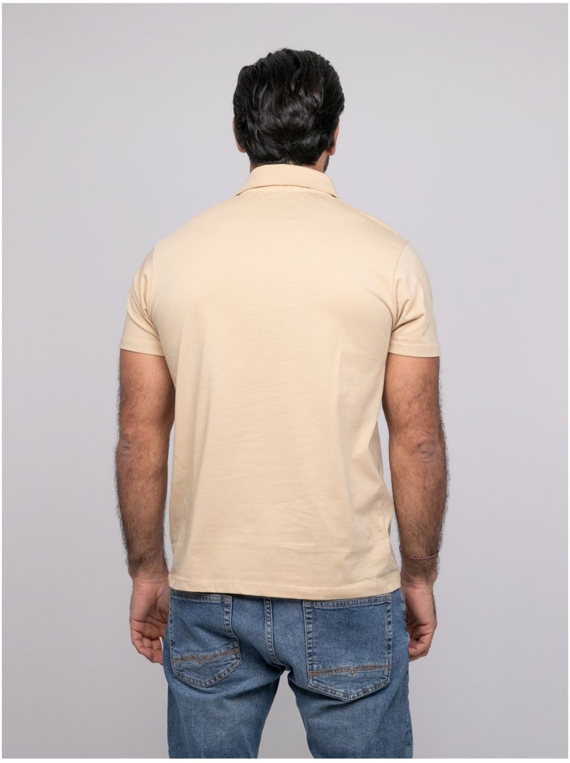 Polo de manga corta PACIRAX Beige - Kiabi
