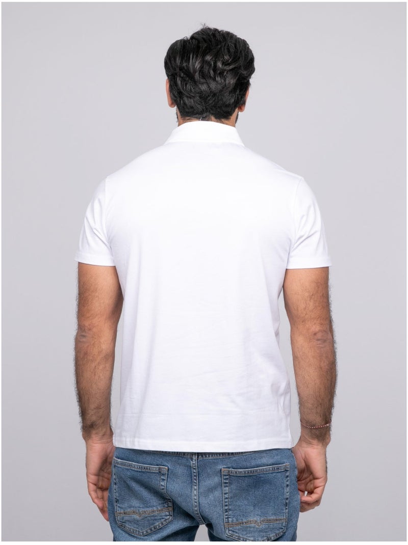 Polo de manga corta PACIRAX Blanco - Kiabi