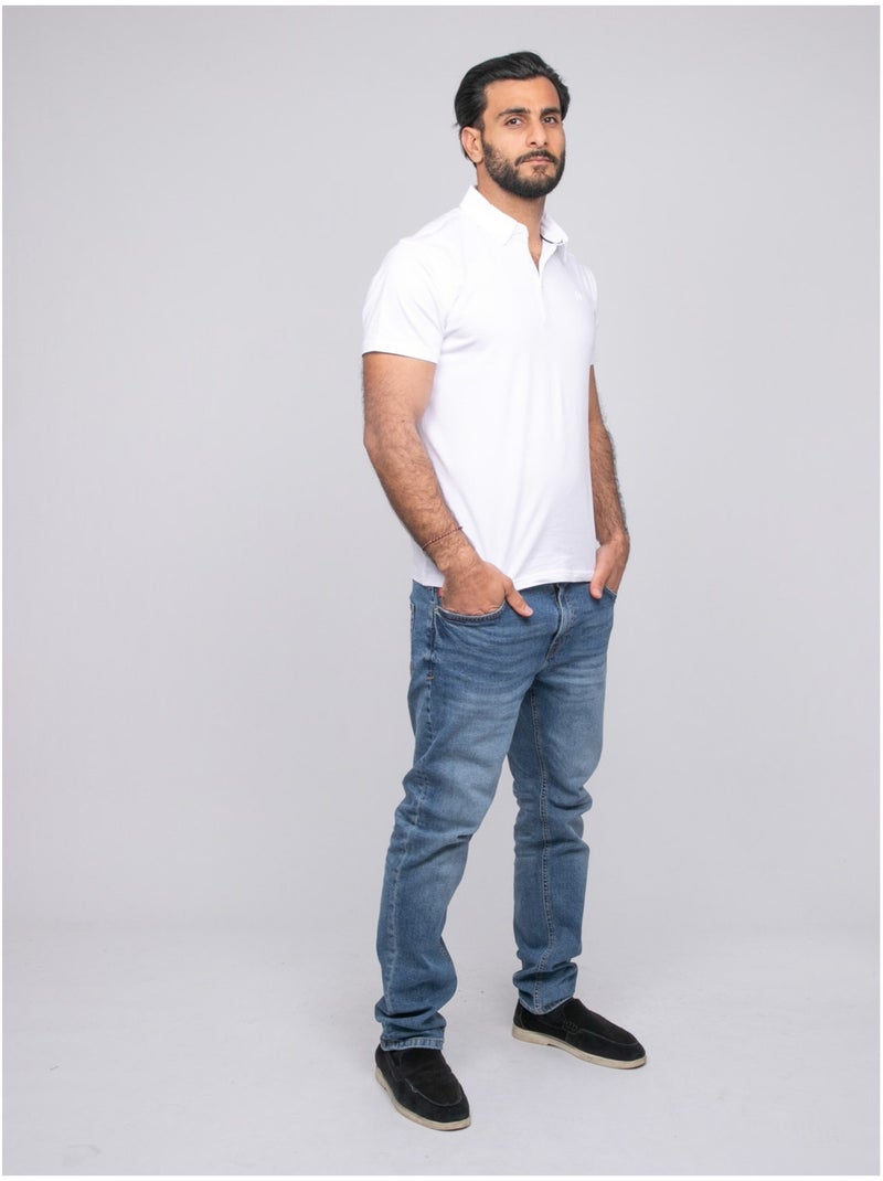 Polo de manga corta PACIRAX Blanco - Kiabi