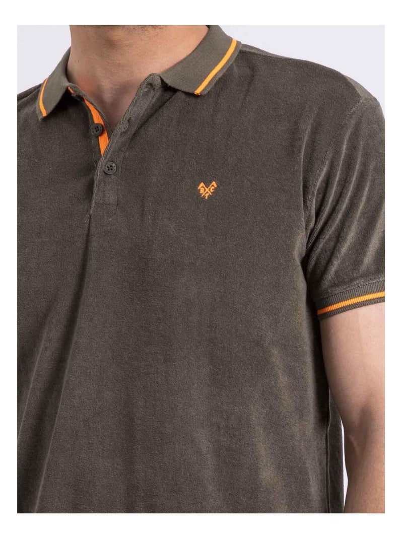 Polo de manga corta PAMEDI Caqui - Kiabi