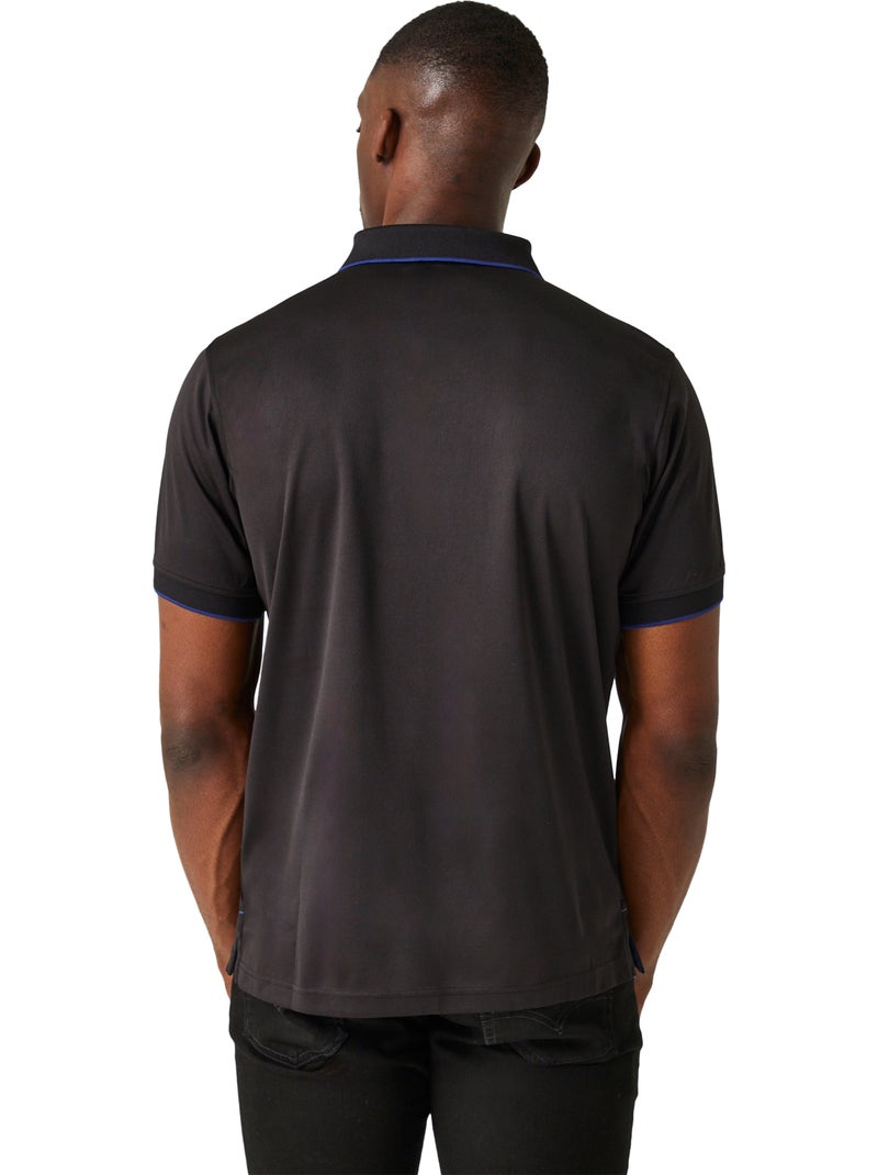 Polo de manga corta para hombre - regatta professional Negro Azul - Kiabi