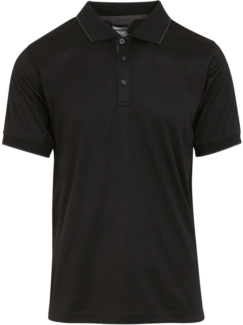 Polo de manga corta para hombre - regatta professional Negro Gris Negro - Kiabi