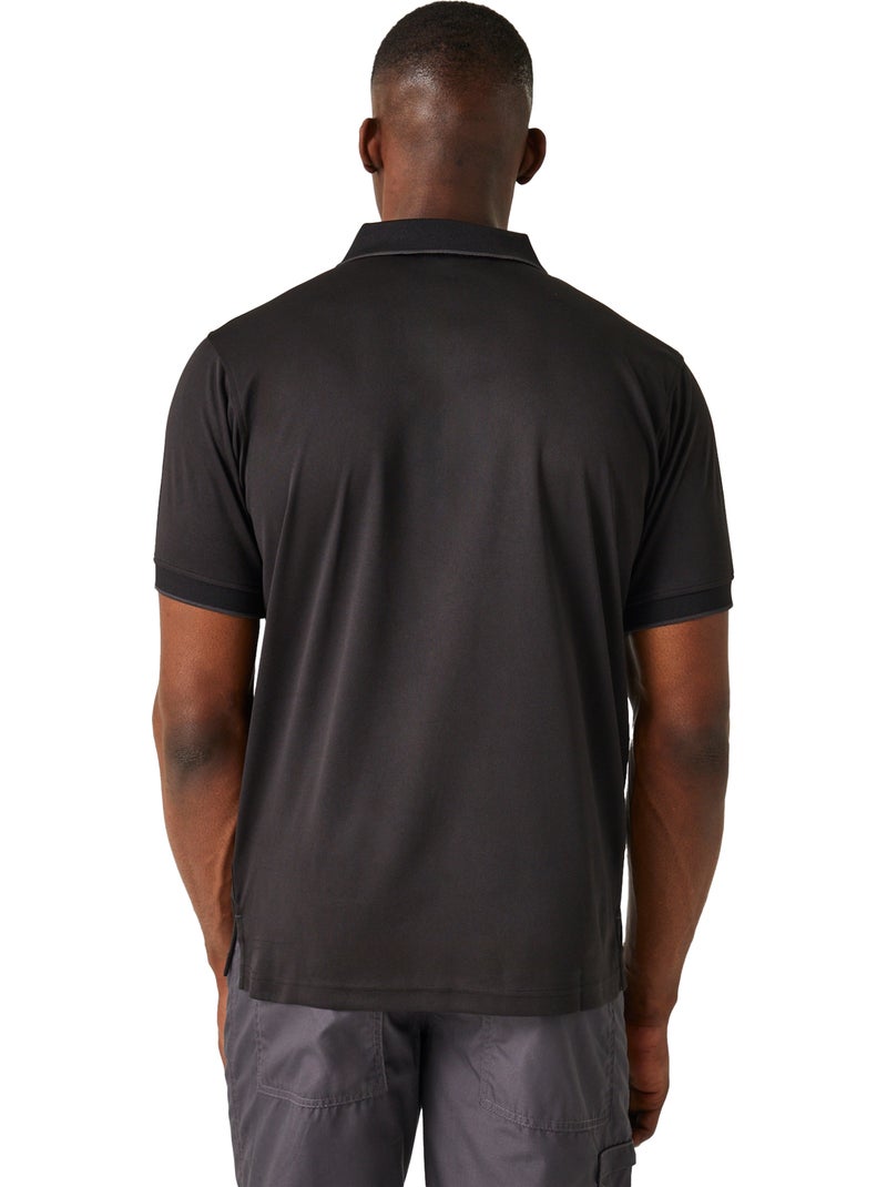 Polo de manga corta para hombre - regatta professional Negro Gris Negro - Kiabi