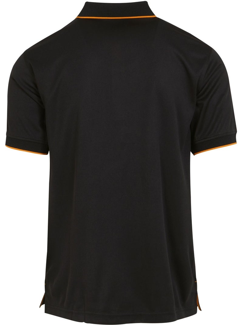 Polo de manga corta para hombre - regatta professional Negro Naranja - Kiabi