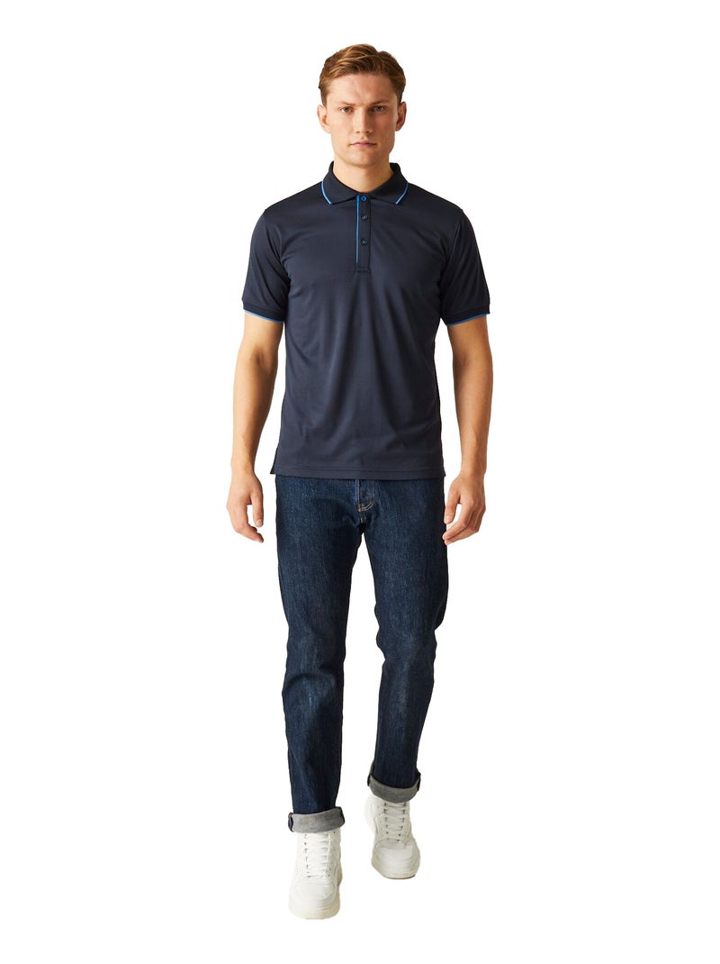Polo de manga corta para hombre - regatta professional Negro Rojo - Kiabi