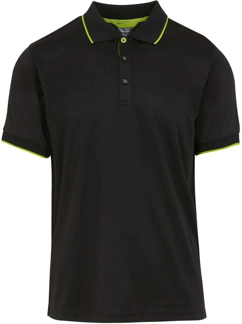 Polo de manga corta para hombre - regatta professional Negro Verde - Kiabi