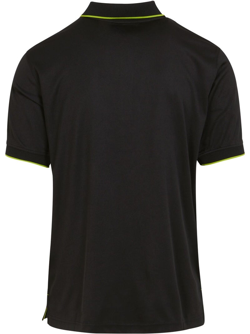 Polo de manga corta para hombre - regatta professional Negro Verde - Kiabi