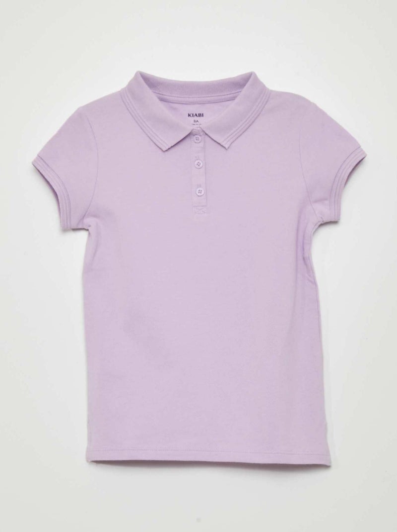 Polo de manga corta PURPURA - Kiabi
