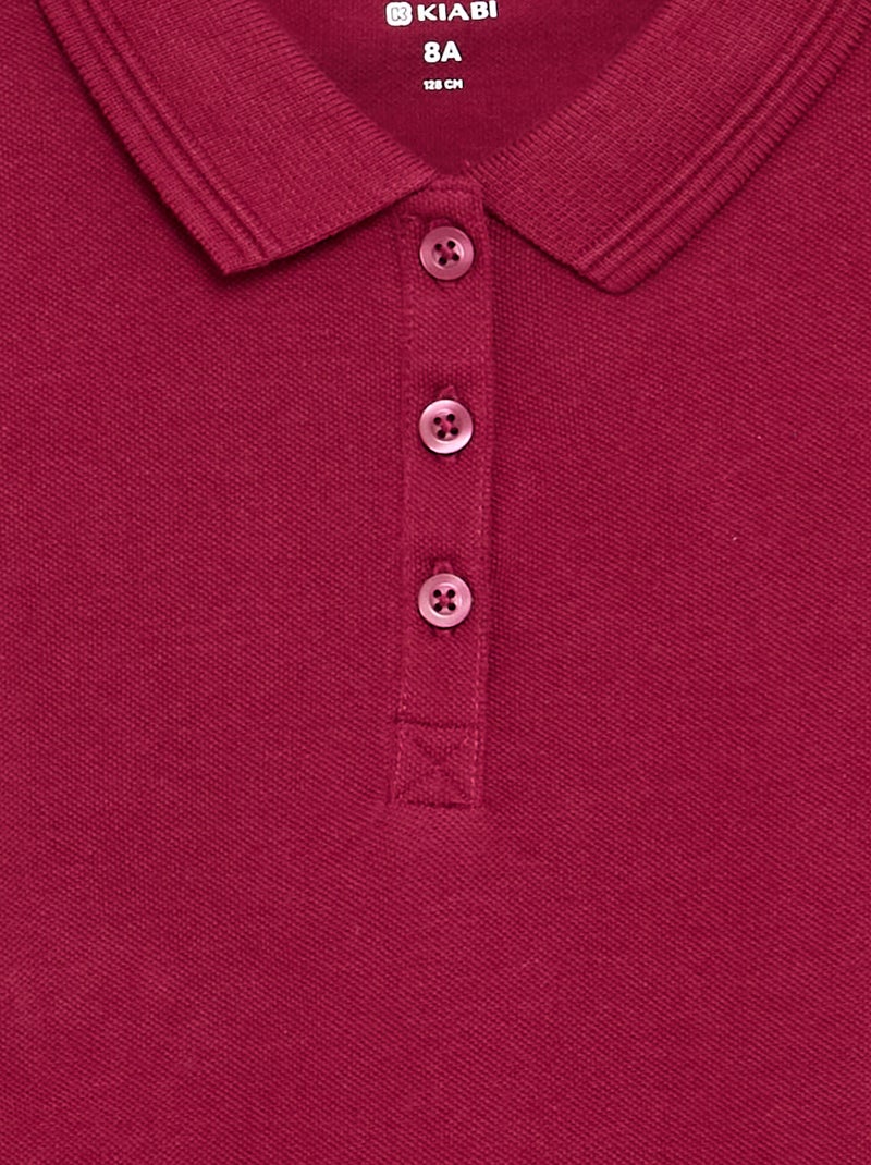Polo de manga corta Rojo - Kiabi