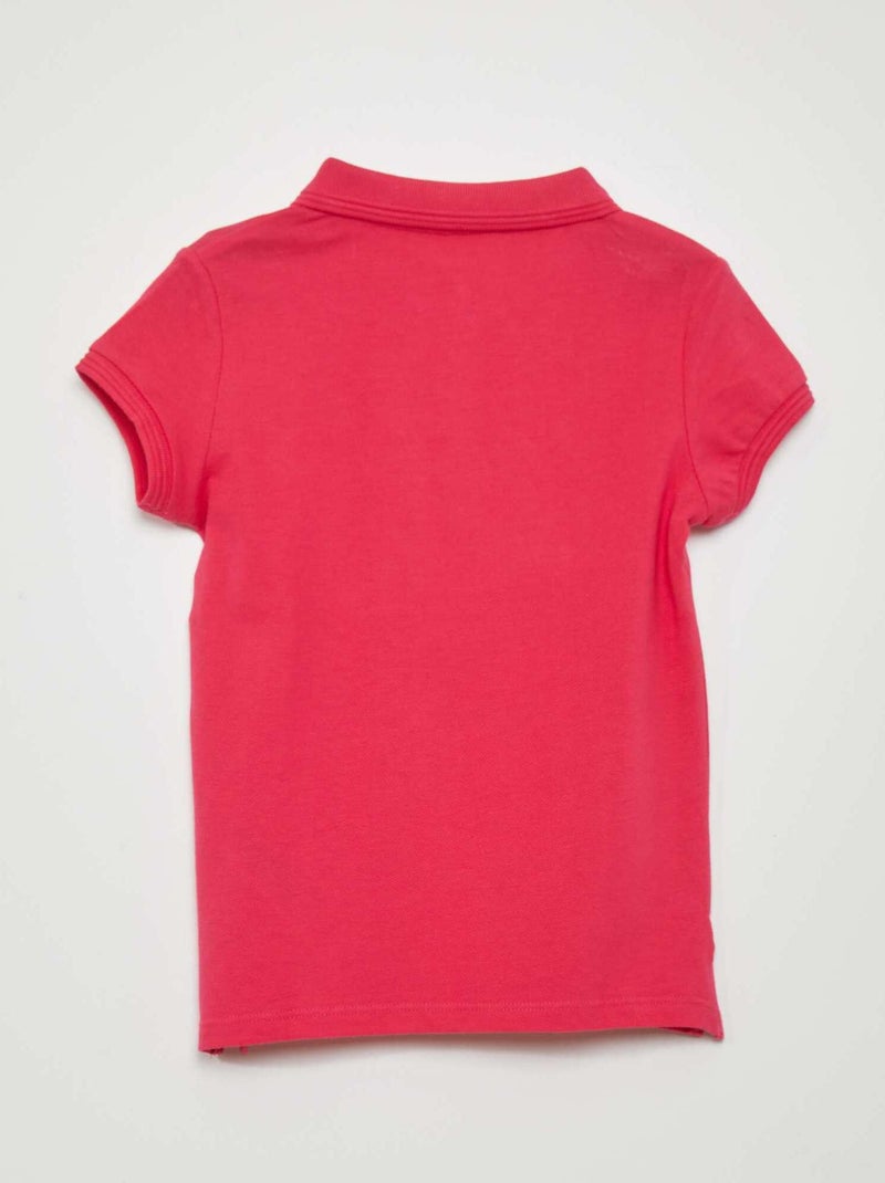 Polo de manga corta ROSA - Kiabi