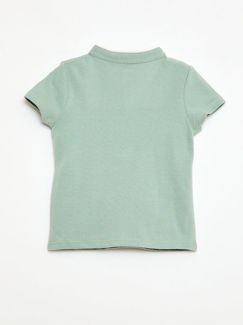 Polo de manga corta Verde - Kiabi