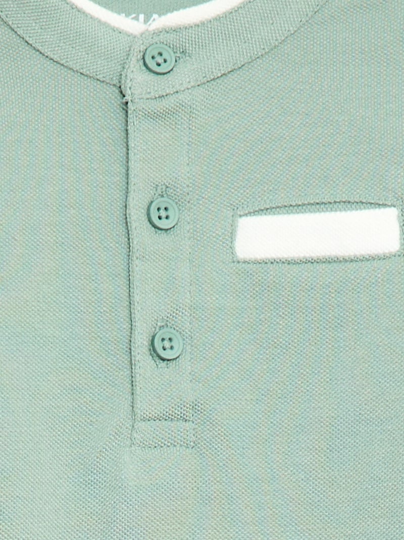 Polo de manga corta Verde - Kiabi