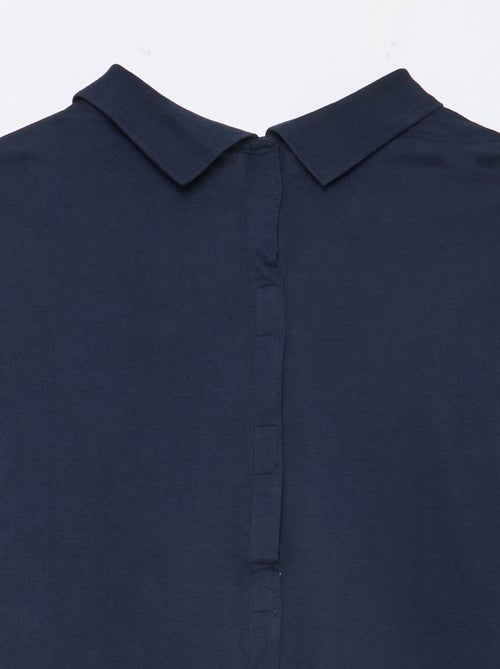 Polo de manga larga - colección fácil de poner - Kiabi