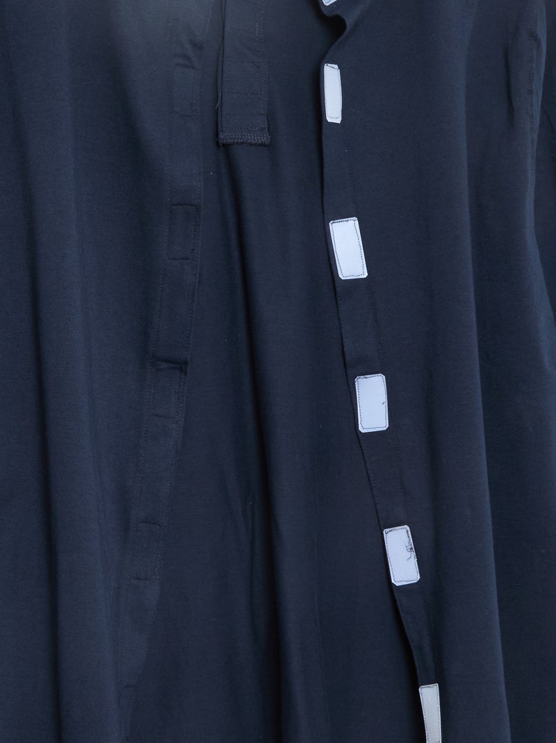 Polo de manga larga - colección fácil de poner Azul - Kiabi