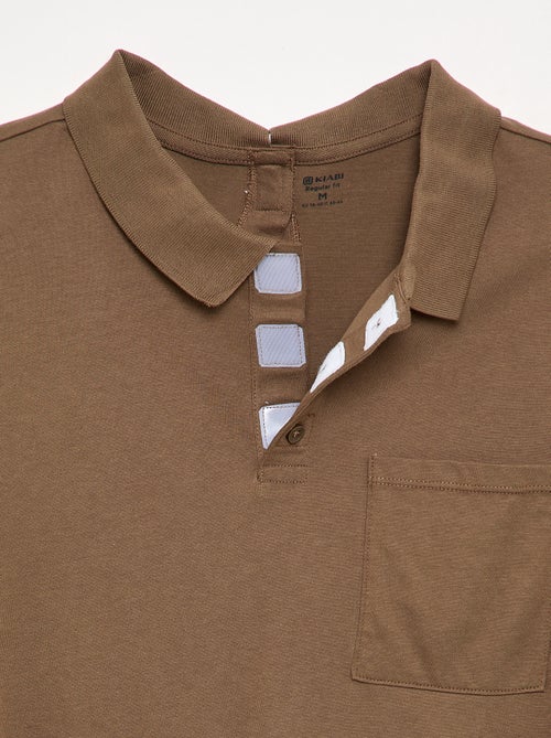 Polo de manga larga - colección fácil de poner - Kiabi Polo de manga larga - colección fácil de poner - Kiabi