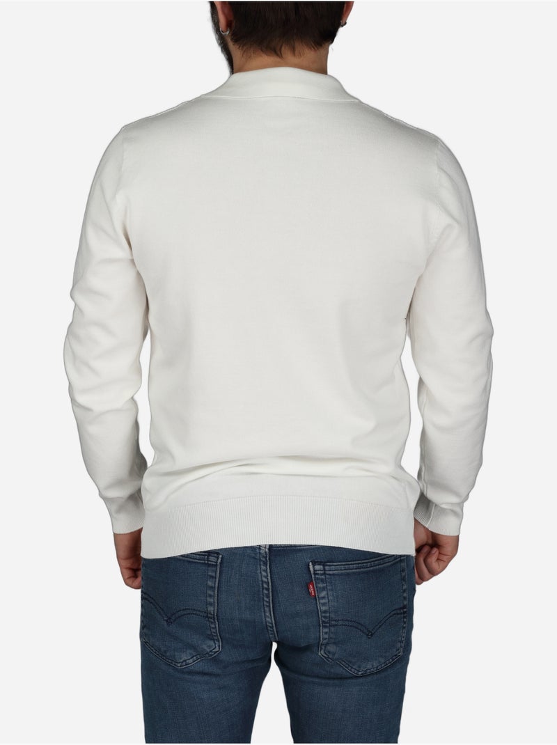 Polo de manga larga - Frilivin Blanco - Kiabi