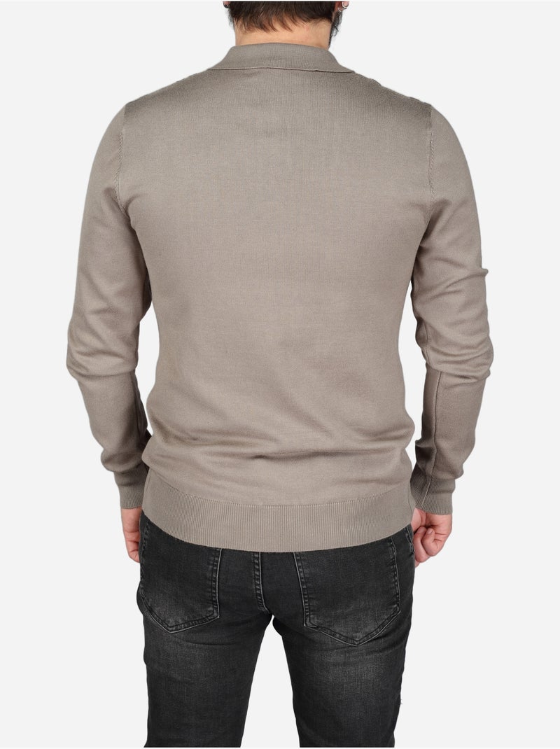 Polo de manga larga - frilivin Verde - Kiabi