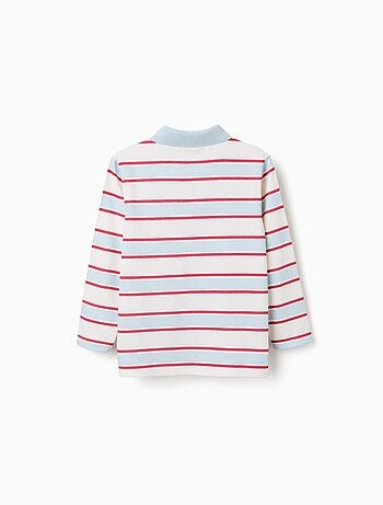 Polo de manga larga a rayas spider-man