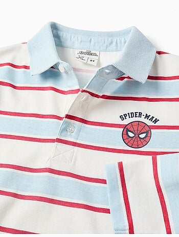 Polo de manga larga a rayas spider-man