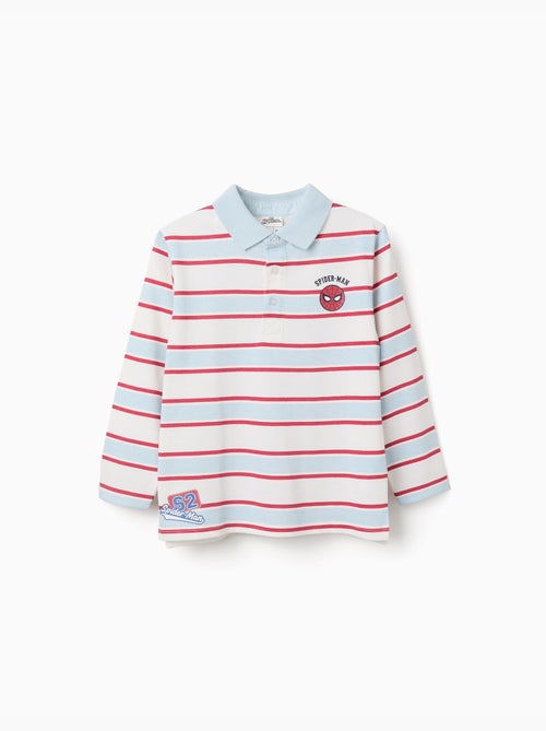 Polo de manga larga a rayas spider-man - Kiabi
