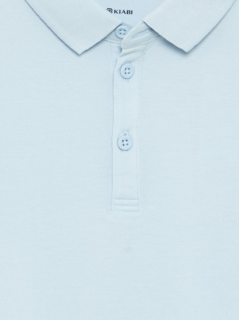 Polo de manga larga Azul - Kiabi