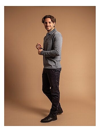 Polo de manga larga de algodón PALOUX