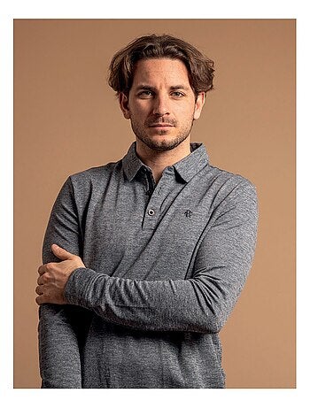 Polo de manga larga de algodón PALOUX