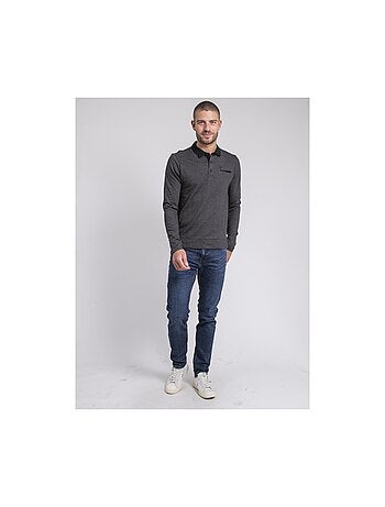 Polo de manga larga de puro algodón PAGNY