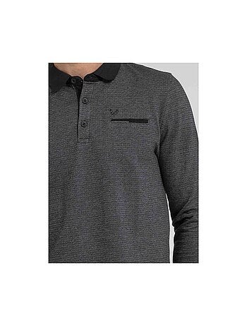 Polo de manga larga de puro algodón PAGNY