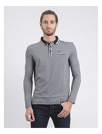 Polo de manga larga de puro algodón PAMELVINE