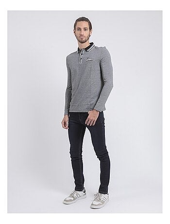 Polo de manga larga de puro algodón PAMELVINE