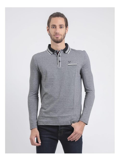 Polo de manga larga de puro algodón PAMELVINE - Kiabi