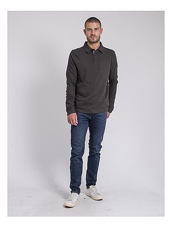 Polo de manga larga de puro algodón PILKA