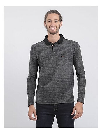 Polo de manga larga de puro algodón PINSAC