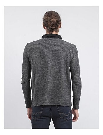 Polo de manga larga de puro algodón PINSAC