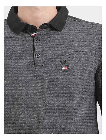 Polo de manga larga de puro algodón PINSAC