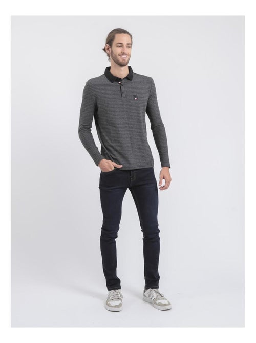 Polo de manga larga de puro algodón PINSAC - Kiabi