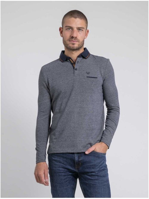 Polo de manga larga de puro algodón PIVALMOX - Kiabi