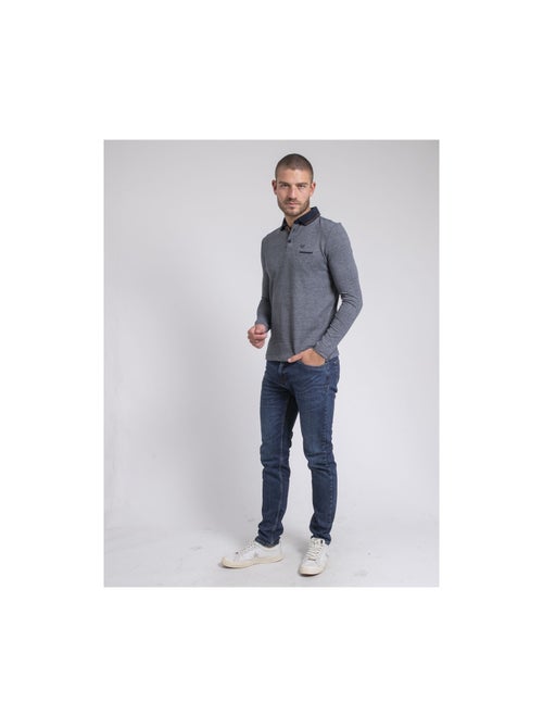 Polo de manga larga de puro algodón PIVALMOX - Kiabi