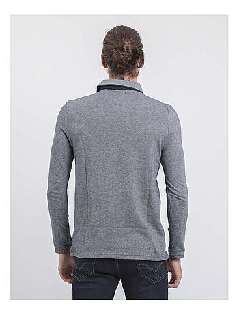 Polo de manga larga de puro algodón PIWANGA