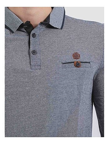 Polo de manga larga de puro algodón PIWANGA