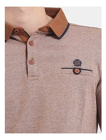 Polo de manga larga de puro algodón PIWANGA