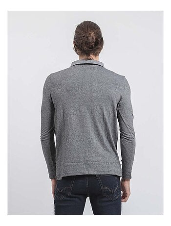 Polo de manga larga de puro algodón PIWANGA